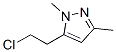 1H-pyrazole,5-(2-chloroethyl)-1,3-dimethyl-Structure,54055-32-2Structure 1H-pyrazole,5-(2-chloroethyl)-1,3-dimethyl- Structure,54055-32-2Structure