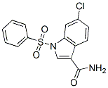6-Chloro-1-(phenylsulfonyl)-1h-indole-3-carboxamideStructure,540740-50-9Structure 6-Chloro-1-(phenylsulfonyl)-1h-indole-3-carboxamide Structure,540740-50-9Structure