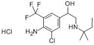 1-(4-Amino-3-chloro-5-trifluoromethyl-phenyl)-2-(1,1-dimethyl-propylamino)-ethanol hydrochlorideStructure,54238-51-6Structure 1-(4-Amino-3-chloro-5-trifluoromethyl-phenyl)-2-(1,1-dimethyl-propylamino)-ethanol hydrochloride Structure,54238-51-6Structure
