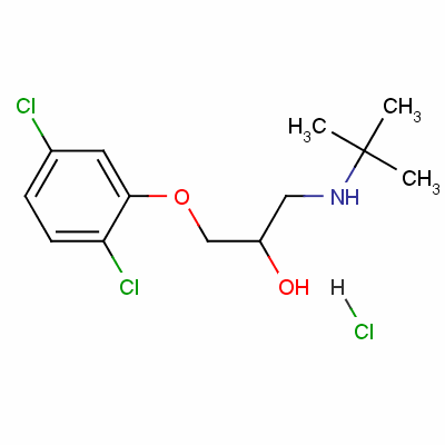 1-(Tert-butylamino)-3-(2,5-dichlorophenoxy)propan-2-ol hydrochlorideStructure,54247-25-5Structure 1-(Tert-butylamino)-3-(2,5-dichlorophenoxy)propan-2-ol hydrochloride Structure,54247-25-5Structure