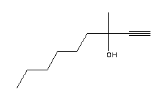 3-甲基-1-壬炔-3-醇結(jié)構(gòu)式_5430-01-3結(jié)構(gòu)式