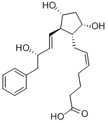 (5Z)-7-{(1R,2R,3R,5S)-3,5-二羥基-2-[(1E,3S)-3-羥基-4-苯基-1-丁烯-1-基]環(huán)戊基}-5-庚烯酸結構式_54324-29-7結構式
