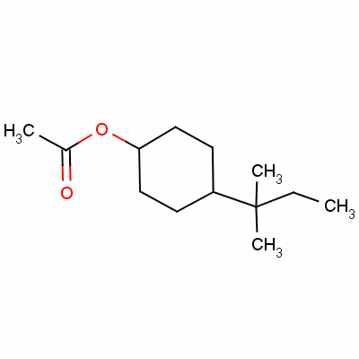 Cyclohexanol,4-(1,1-dimethylpropyl)-, 1-acetateStructure,5441-56-5Structure Cyclohexanol,4-(1,1-dimethylpropyl)-, 1-acetate Structure,5441-56-5Structure