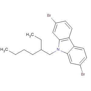 2,7-Dibromo-9-(2-ethylhexyl)-9h-carbazoleStructure,544436-46-6Structure 2,7-Dibromo-9-(2-ethylhexyl)-9h-carbazole Structure,544436-46-6Structure