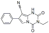 3-乙基-1,2,3,4-四氫-2,4-二氧代-7-苯基吡咯并[1,2-a]-1,3,5-三嗪-8-甲腈結構式_54450-43-0結構式