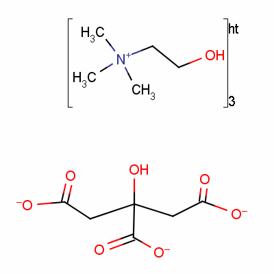 膽堿檸檬酸鹽結(jié)構(gòu)式_546-63-4結(jié)構(gòu)式