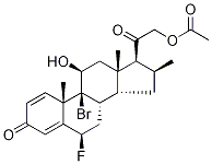 (6Alpha,11beta,16alpha)-21-(acetyloxy)-9-bromo-6-fluoro-11-hydroxy-16-methyl-pregna-1,4-diene-3,20-dioneStructure,54604-73-8Structure (6Alpha,11beta,16alpha)-21-(acetyloxy)-9-bromo-6-fluoro-11-hydroxy-16-methyl-pregna-1,4-diene-3,20-dione Structure,54604-73-8Structure