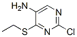 2-Chloro-4-ethylthio-5-pyrimidinamineStructure,54789-34-3Structure 2-Chloro-4-ethylthio-5-pyrimidinamine Structure,54789-34-3Structure