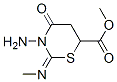 3-氨基-3,4,5,6-四氫-2-(甲基亞氨基)-4-氧代-2H-1,3-噻嗪-6-羧酸甲酯結(jié)構(gòu)式_54824-05-4結(jié)構(gòu)式