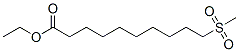 Ethyl 10(methylsulfonyl)decanoateStructure,54863-63-7Structure Ethyl 10(methylsulfonyl)decanoate Structure,54863-63-7Structure