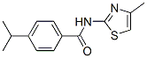 Benzamide,4-(1-methylethyl)-n-(4-methyl-2-thiazolyl)-(9ci)Structure,549497-01-0Structure Benzamide,4-(1-methylethyl)-n-(4-methyl-2-thiazolyl)-(9ci) Structure,549497-01-0Structure