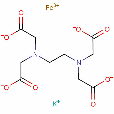 Ethylenediaminetetraacetic acid ferric potassium saltStructure,54959-35-2Structure Ethylenediaminetetraacetic acid ferric potassium salt Structure,54959-35-2Structure