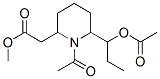 1-乙酰基-6-[1-(乙?；趸?丙基]哌啶-2-乙酸甲酯結(jié)構(gòu)式_54984-46-2結(jié)構(gòu)式