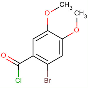 2-Bromo-4,5-dimethoxybenzoyl chlorideStructure,55171-61-4Structure 2-Bromo-4,5-dimethoxybenzoyl chloride Structure,55171-61-4Structure