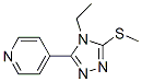 (9ci)-4-[4-乙基-5-(甲基硫代)-4H-1,2,4-噻唑-3-基]-吡啶結(jié)構(gòu)式_552815-84-6結(jié)構(gòu)式