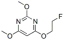Pyrimidine, 4-(2-fluoroethoxy)-2,6-dimethoxy- (9ci)Structure,552882-15-2Structure Pyrimidine, 4-(2-fluoroethoxy)-2,6-dimethoxy- (9ci) Structure,552882-15-2Structure