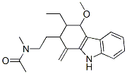 N-[2-(3-乙基-2,3,4,9-四氫-4-甲氧基-1-亞甲基-1H-咔唑-2-基)乙基]-n-甲基乙酰胺結構式_55320-30-4結構式