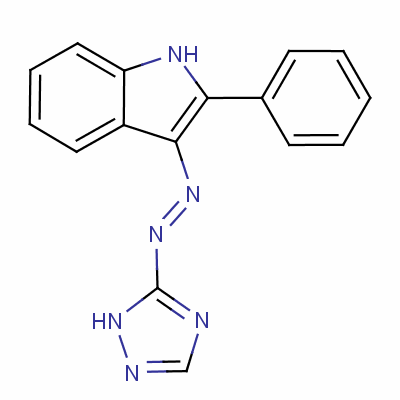 2-Phenyl-3-(1h-1,2,4-triazol-5-ylazo)-1h-indoleStructure,55425-38-2Structure 2-Phenyl-3-(1h-1,2,4-triazol-5-ylazo)-1h-indole Structure,55425-38-2Structure