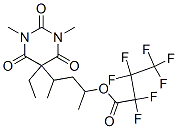 4-(5-Ethyl-1,3-dimethyl-2,4,6-trioxohexahydro-5-pyrimidinyl)-2-pentanyl heptafluorobutanoateStructure,55429-80-6Structure 4-(5-Ethyl-1,3-dimethyl-2,4,6-trioxohexahydro-5-pyrimidinyl)-2-pentanyl heptafluorobutanoate Structure,55429-80-6Structure