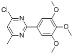4-Chloro-6-methyl-2-(3,4,5-trimethoxyphenyl)pyrimidineStructure,56302-40-0Structure 4-Chloro-6-methyl-2-(3,4,5-trimethoxyphenyl)pyrimidine Structure,56302-40-0Structure