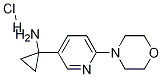 1-(6-嗎啉吡啶-3-基)環(huán)丙胺結(jié)構(gòu)式_566161-18-0結(jié)構(gòu)式
