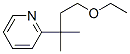 2-(3-Ethoxy-1,1-dimethylpropyl)pyridineStructure,56666-91-2Structure 2-(3-Ethoxy-1,1-dimethylpropyl)pyridine Structure,56666-91-2Structure
