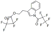 2-[1-(2,2,3,3,3-五氟-1-氧代丙基)-1H-吲哚-3-基]五氟丙酸乙酯結(jié)構(gòu)式_56761-69-4結(jié)構(gòu)式
