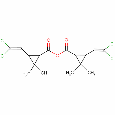 3-(2,2-Dichlorovinyl)-2,2-dimethylcyclopropanecarboxylic anhydrideStructure,56860-12-9Structure 3-(2,2-Dichlorovinyl)-2,2-dimethylcyclopropanecarboxylic anhydride Structure,56860-12-9Structure