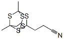 3,5,7-Trimethyl-2,4,6,8,9-pentathiaadamantane-1-propiononitrileStructure,57274-40-5Structure 3,5,7-Trimethyl-2,4,6,8,9-pentathiaadamantane-1-propiononitrile Structure,57274-40-5Structure