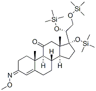(20R)-17,20,21-tris(trimethylsiloxy)-3-(methoxyimino)-pregn-4-en-11-oneStructure,57325-72-1Structure (20R)-17,20,21-tris(trimethylsiloxy)-3-(methoxyimino)-pregn-4-en-11-one Structure,57325-72-1Structure