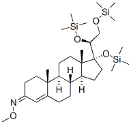 (20S)-17,20,21-tris(trimethylsiloxy)pregn-4-en-3-one o-methyl oximeStructure,57325-74-3Structure (20S)-17,20,21-tris(trimethylsiloxy)pregn-4-en-3-one o-methyl oxime Structure,57325-74-3Structure