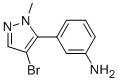 3-(4-Bromo-1-methyl-1h-pyrazol-5-yl)anilineStructure,573711-38-3Structure 3-(4-Bromo-1-methyl-1h-pyrazol-5-yl)aniline Structure,573711-38-3Structure