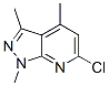 6-Chloro-1,3,4-trimethyl-1h-pyrazolo(3,4-b)pyridineStructure,57411-64-0Structure 6-Chloro-1,3,4-trimethyl-1h-pyrazolo(3,4-b)pyridine Structure,57411-64-0Structure