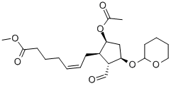 (Z)-7-[(1r,2r,3r,5s)-5-乙酰氧基-2-甲?；?3-(四氫-吡喃-2-基氧基)-環(huán)戊基]-5-庚烯酸甲酯結(jié)構(gòu)式_57429-55-7結(jié)構(gòu)式