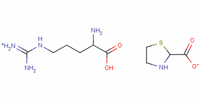 (4-Amino-5-hydroxy-5-oxopentyl)-(diaminomethylidene)azanium 1,3-thiazolidine-2-carboxylateStructure,57631-15-9Structure (4-Amino-5-hydroxy-5-oxopentyl)-(diaminomethylidene)azanium 1,3-thiazolidine-2-carboxylate Structure,57631-15-9Structure