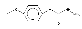 2-(4-甲氧基苯基)乙酰肼結(jié)構(gòu)式_57676-49-0結(jié)構(gòu)式