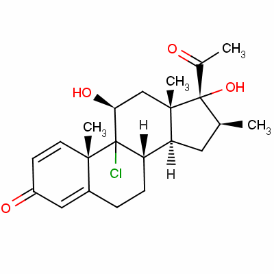 9-Chloro-11beta,17-dihydroxy-16beta-methylpregna-1,4-diene-3,20-dioneStructure,57780-87-7Structure 9-Chloro-11beta,17-dihydroxy-16beta-methylpregna-1,4-diene-3,20-dione Structure,57780-87-7Structure