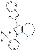 (9ci)-3-(2-苯并呋喃)-1,4,5,6,7,8-六氫-1-[2-(三氟甲基)苯基]-吡唑并[3,4-b]氮雜卓結構式_578702-94-0結構式