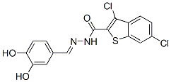 (9ci)-3,6-二氯-苯并[b]噻吩-2-羧酸[(3,4-二羥基苯基)亞甲基]肼結(jié)構(gòu)式_585560-39-0結(jié)構(gòu)式