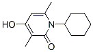 (9ci)-1-環(huán)己基-4-羥基-3,6-二甲基-2(1H)-吡啶酮結(jié)構(gòu)式_586374-42-7結(jié)構(gòu)式