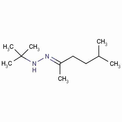 5-甲基-2-己酮叔丁基肼酮結(jié)構(gòu)式_58654-36-7結(jié)構(gòu)式