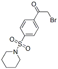 2-溴-1-[4-(哌啶-1-基磺?；?苯基]乙酮結(jié)構(gòu)式_58722-39-7結(jié)構(gòu)式
