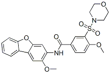 Benzamide,4-methoxy-n-(2-methoxy-3-dibenzofuranyl)-3-(4-morpholinylsulfonyl)-(9ci)Structure,587836-98-4Structure Benzamide,4-methoxy-n-(2-methoxy-3-dibenzofuranyl)-3-(4-morpholinylsulfonyl)-(9ci) Structure,587836-98-4Structure