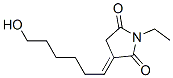2,5-Pyrrolidinedione,1-ethyl-3-(6-hydroxyhexylidene)-(9ci)Structure,588672-31-5Structure 2,5-Pyrrolidinedione,1-ethyl-3-(6-hydroxyhexylidene)-(9ci) Structure,588672-31-5Structure