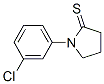 1-(3-氯苯基)-2-吡咯烷硫酮結(jié)構(gòu)式_58973-28-7結(jié)構(gòu)式