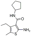 3-Thiophenecarboxamide,2-amino-n-cyclopentyl-4-ethyl-5-methyl-(9ci)Structure,590355-69-4Structure 3-Thiophenecarboxamide,2-amino-n-cyclopentyl-4-ethyl-5-methyl-(9ci) Structure,590355-69-4Structure