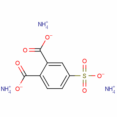 4-Sulfo-1,2-benzenedicarboxylicacid ammonium salt (1:?)Structure,59175-03-0Structure 4-Sulfo-1,2-benzenedicarboxylicacid ammonium salt (1:?) Structure,59175-03-0Structure