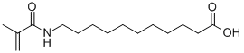 11-(Methacryloylamino)undecanoic acidStructure,59178-93-7Structure 11-(Methacryloylamino)undecanoic acid Structure,59178-93-7Structure