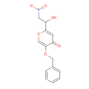 5-(芐氧基)-2-(1-羥基-2-硝基乙基)-4H-吡喃-4-酮結(jié)構(gòu)式_59281-04-8結(jié)構(gòu)式