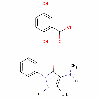 Aminophenazone 2,5-dihydroxybenzoateStructure,59302-11-3Structure Aminophenazone 2,5-dihydroxybenzoate Structure,59302-11-3Structure